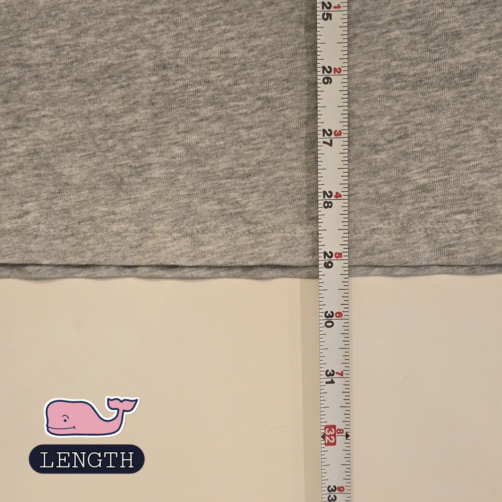 Vineyard Vines Mens XL Gray & Navy Whale Logo Longsleeve Tee w/ drawstring bag - Picture 7 of 9